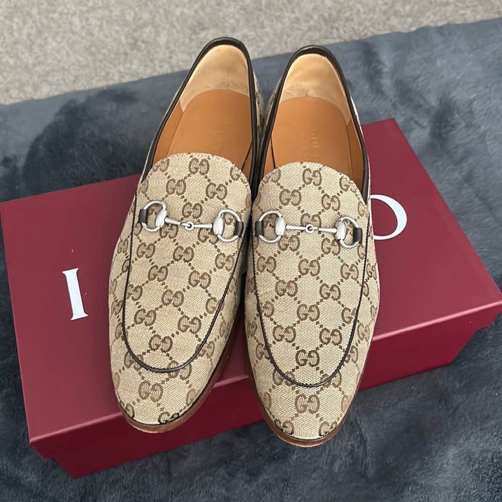 Men’s Gucci Monogram Loafers - Picture 1 of 5